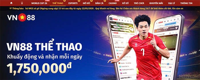 Cá cược bóng đá Vn88