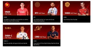 Chọn sảnh cá cược thể thao trên Vn88